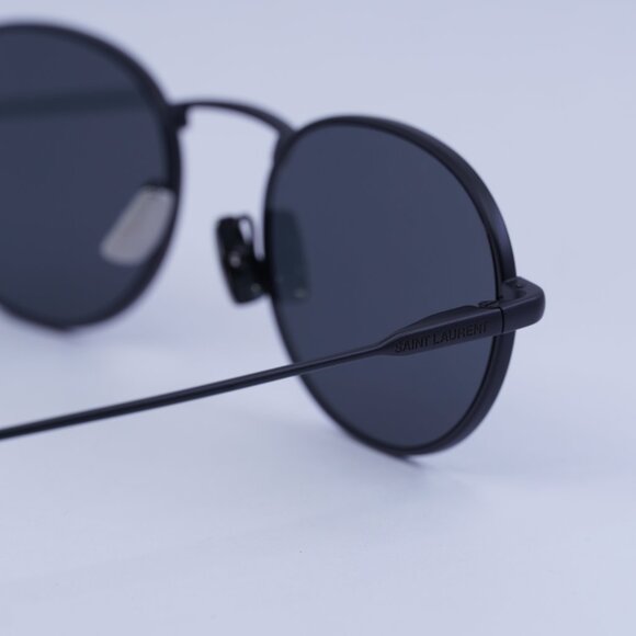 ?️ New Saint Laurent SL799 001 Sunglasses -Semi Matte Black Frame, Black Lenses